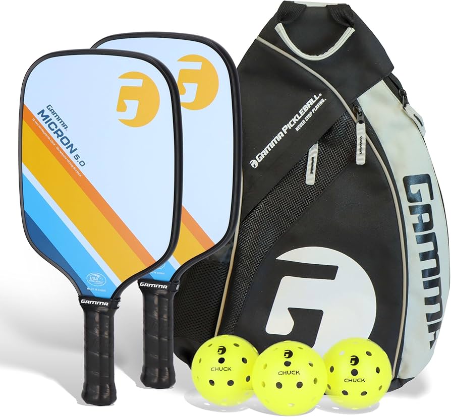 Amazon.com: GAMMA Sports Micron Pickleball Paddles Set of 2 with 3